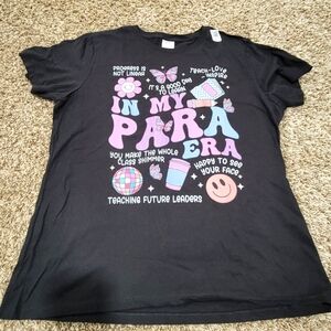 New! Parapro 'In My Para Era' Shortsleeve Tshirt Size Women's XL